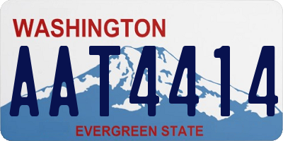WA license plate AAT4414