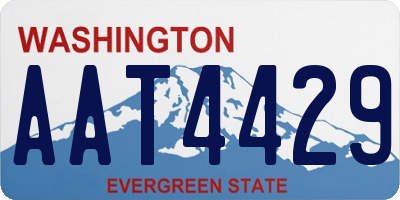 WA license plate AAT4429