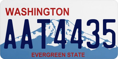 WA license plate AAT4435