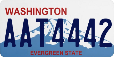 WA license plate AAT4442