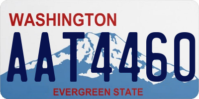 WA license plate AAT4460