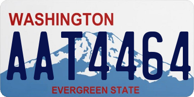 WA license plate AAT4464