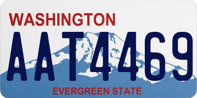 WA license plate AAT4469