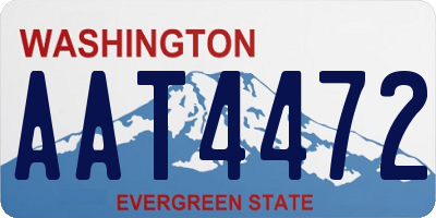 WA license plate AAT4472