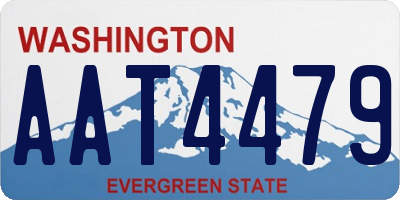 WA license plate AAT4479