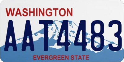 WA license plate AAT4483