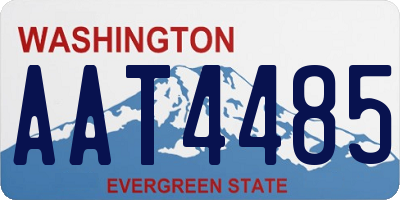 WA license plate AAT4485