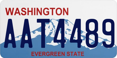 WA license plate AAT4489