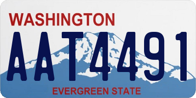 WA license plate AAT4491