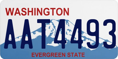 WA license plate AAT4493