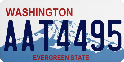 WA license plate AAT4495