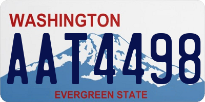 WA license plate AAT4498