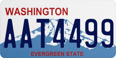 WA license plate AAT4499