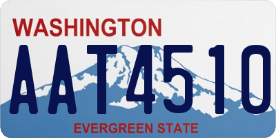 WA license plate AAT4510