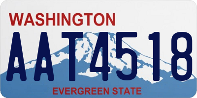 WA license plate AAT4518