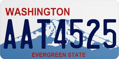 WA license plate AAT4525