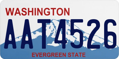 WA license plate AAT4526
