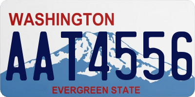 WA license plate AAT4556