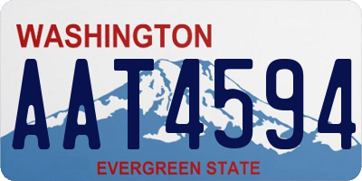 WA license plate AAT4594