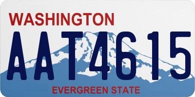 WA license plate AAT4615
