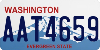 WA license plate AAT4659