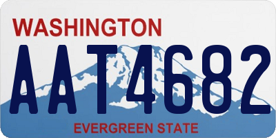 WA license plate AAT4682
