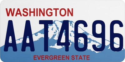 WA license plate AAT4696