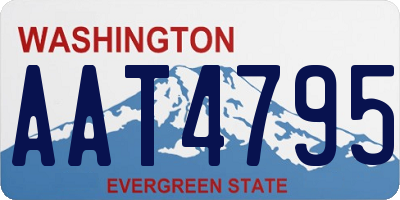 WA license plate AAT4795