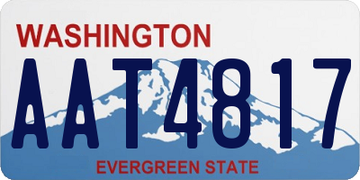 WA license plate AAT4817