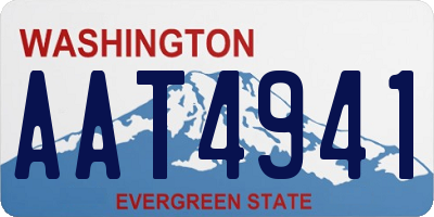 WA license plate AAT4941