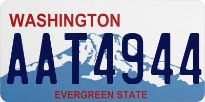 WA license plate AAT4944