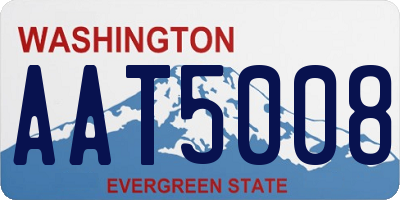 WA license plate AAT5008