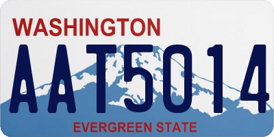 WA license plate AAT5014