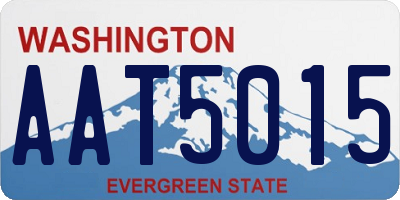 WA license plate AAT5015