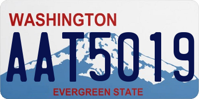 WA license plate AAT5019
