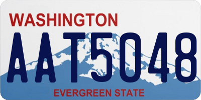 WA license plate AAT5048