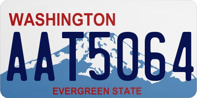 WA license plate AAT5064