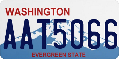WA license plate AAT5066