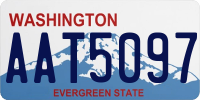 WA license plate AAT5097