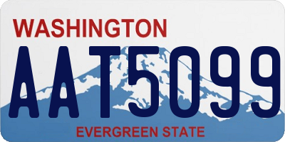 WA license plate AAT5099