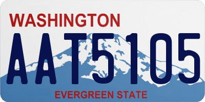 WA license plate AAT5105