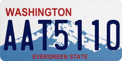 WA license plate AAT5110