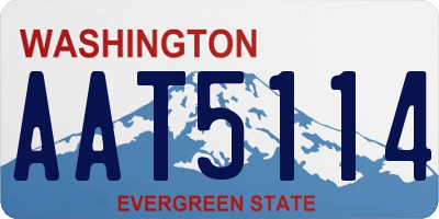 WA license plate AAT5114