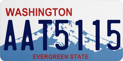 WA license plate AAT5115