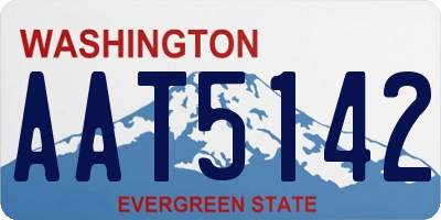 WA license plate AAT5142