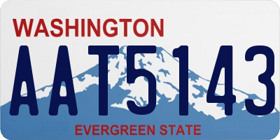 WA license plate AAT5143