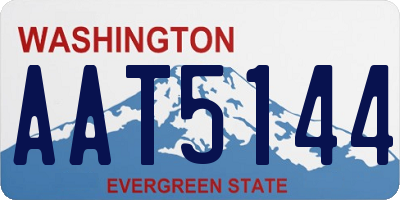 WA license plate AAT5144