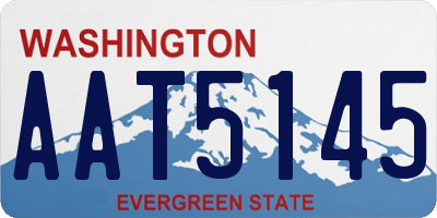 WA license plate AAT5145