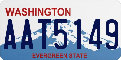 WA license plate AAT5149