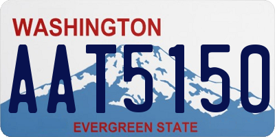 WA license plate AAT5150